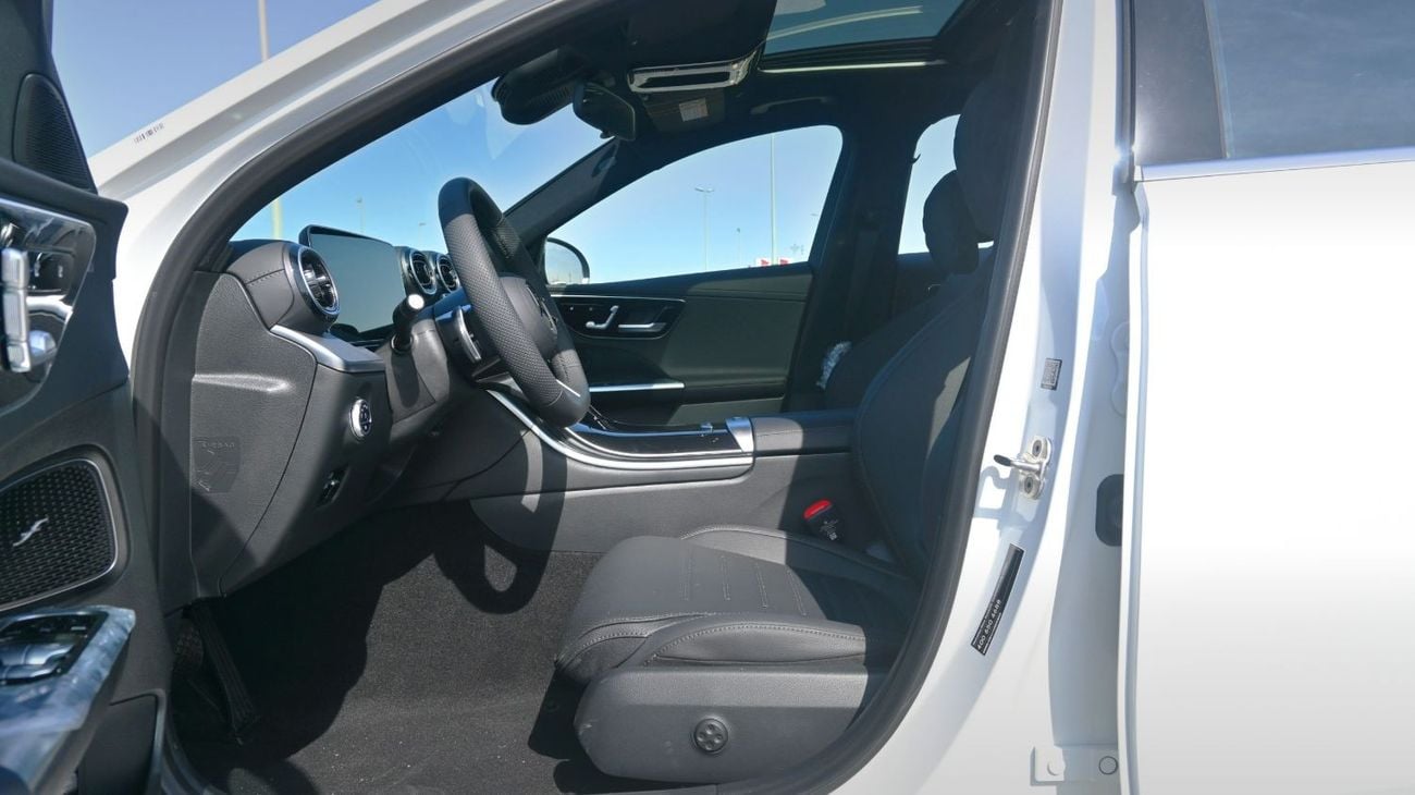 Mercedes-Benz C 200 Mercedes C200 L 2025 1.5L 4 Cylinder 170 hp  4 Doors 5 Seats White outside Black inside