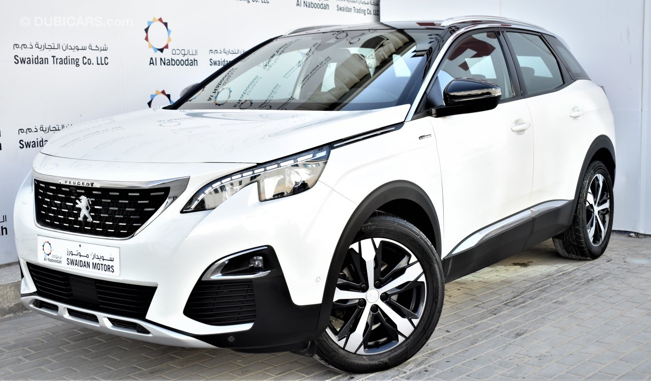 Peugeot 3008 1.6L GT LINE 2019 GCC SPECS WITH AGENCY WARRANTY AND SERVICE CONTRACT UP 2021