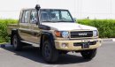 Toyota Land Cruiser Pick Up تويوتا كروزر دبل   *70 anniversary *    فل اوبشن ونش دفلوك  2022  لون بيج