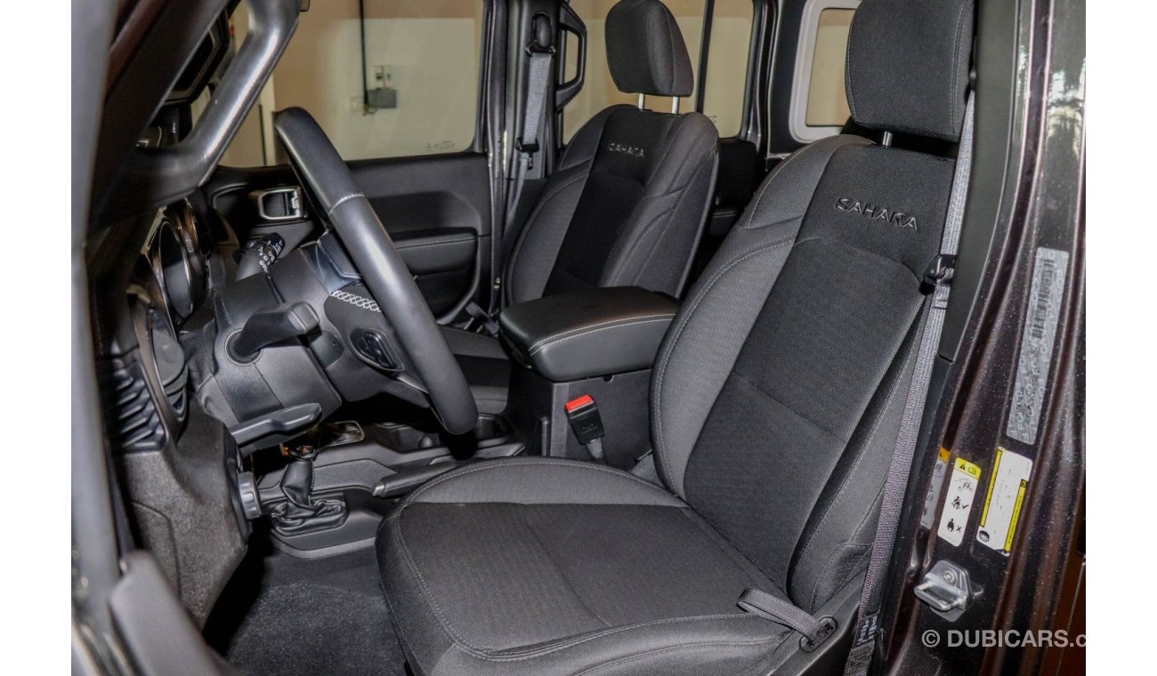 جيب رانجلر Jeep Wrangler Sahara Plus 2019 GCC under Agency Warranty with Zero Down-Payment.