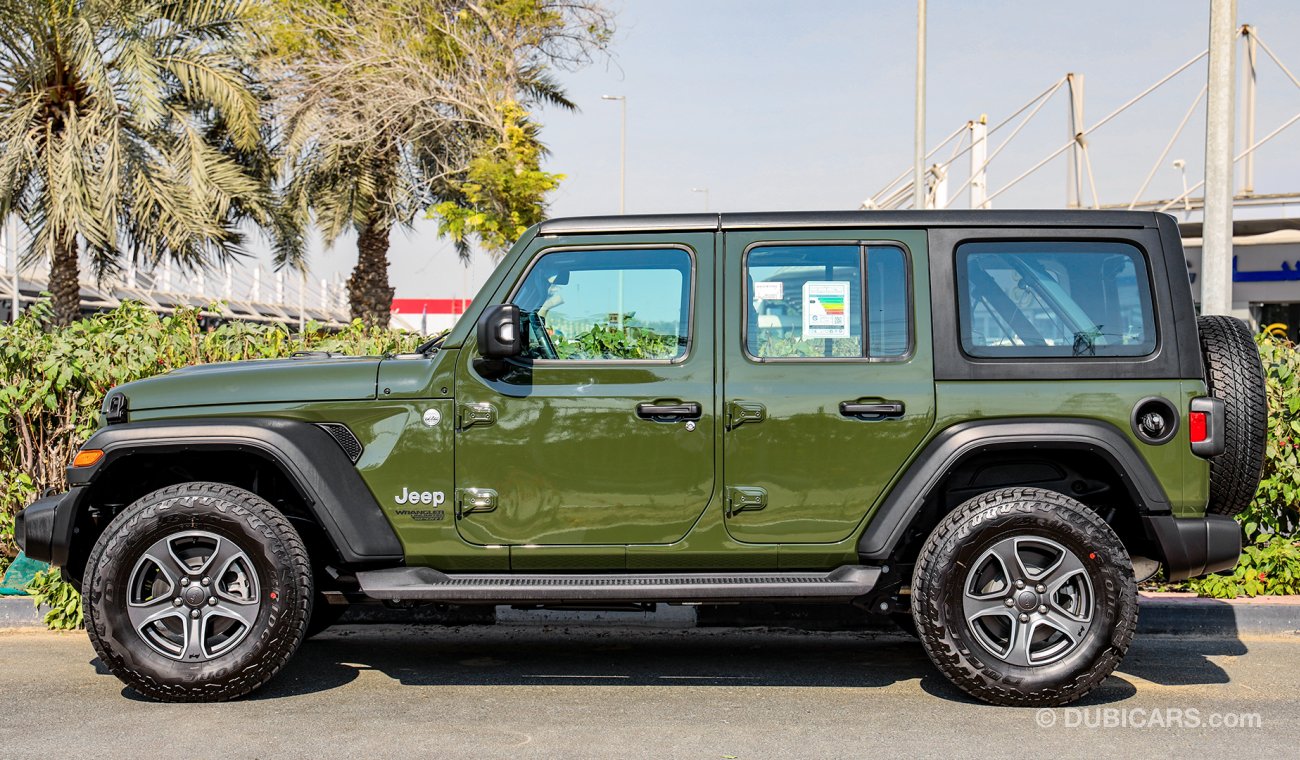 Jeep Wrangler Unlimited Sport V6 3.6L , GCC , 2021 , 0Km , Tan Saddle , W/3 Yrs or 60K Km WNTY @Official Dealer