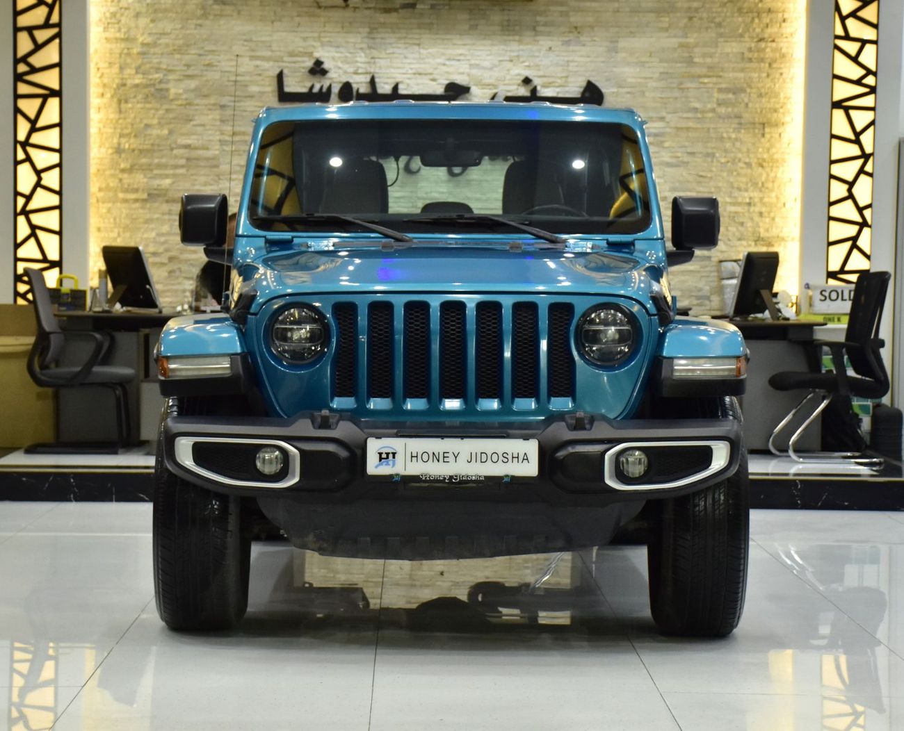 Jeep Wrangler EXCELLENT DEAL for our Jeep Wrangler Unlimited Sahara ( 2020 Model ) in Blue Color GCC Specs