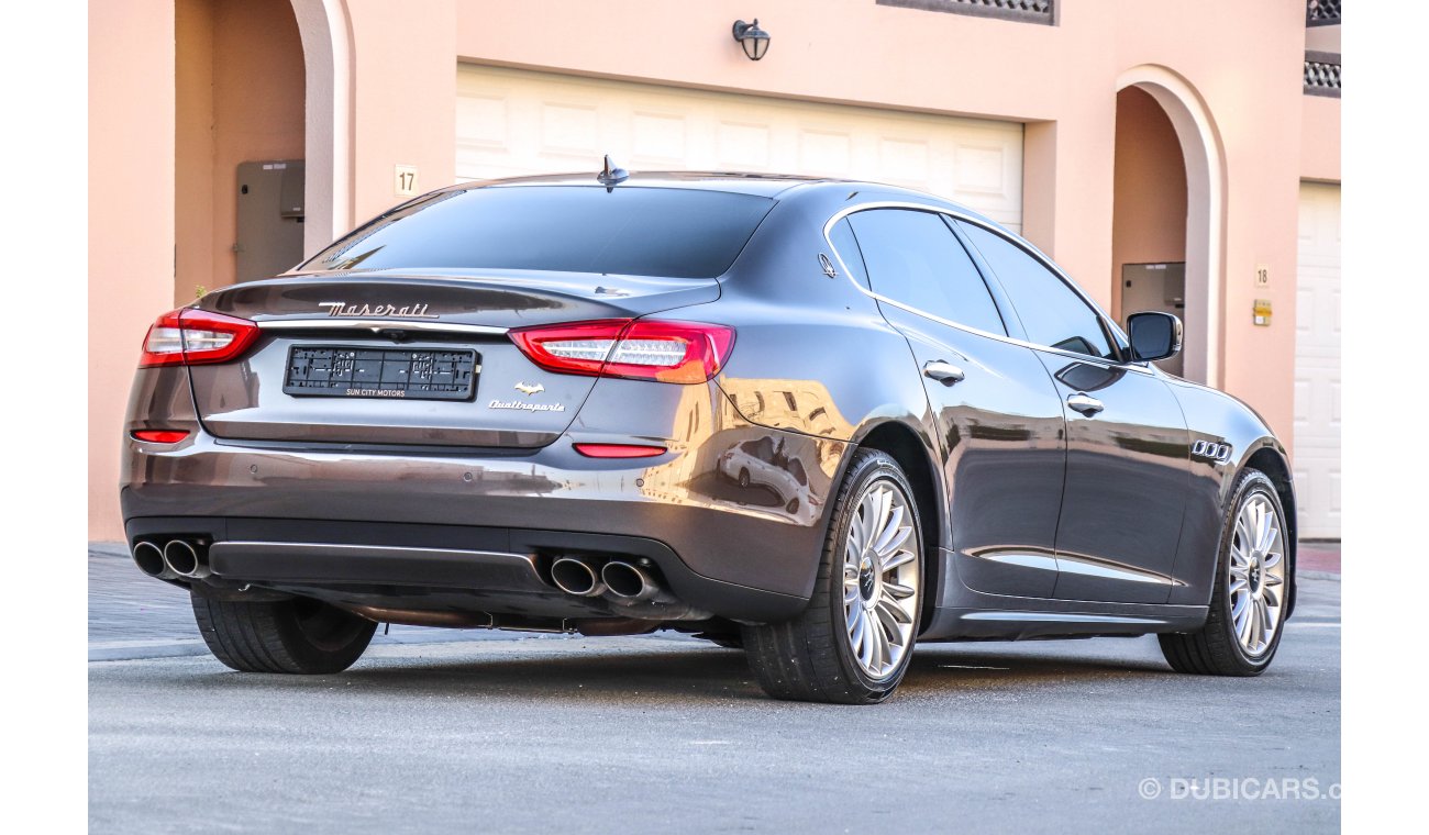 Maserati Quattroporte 2015 AED 2,700 P.M with 0% Down payment