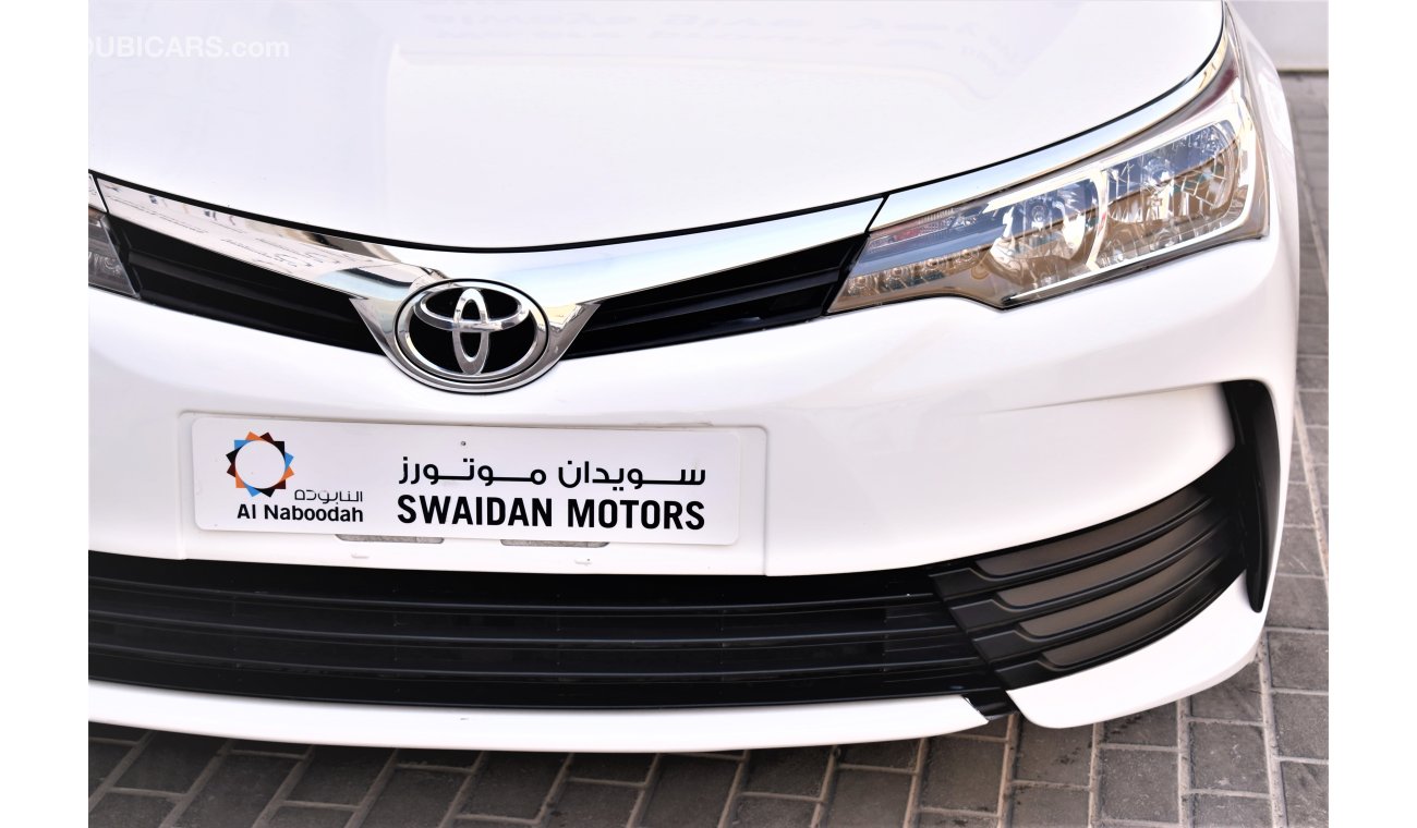 Toyota Corolla AED 1272 PM | 0% DP | 2.0L SE GCC WARRANTY