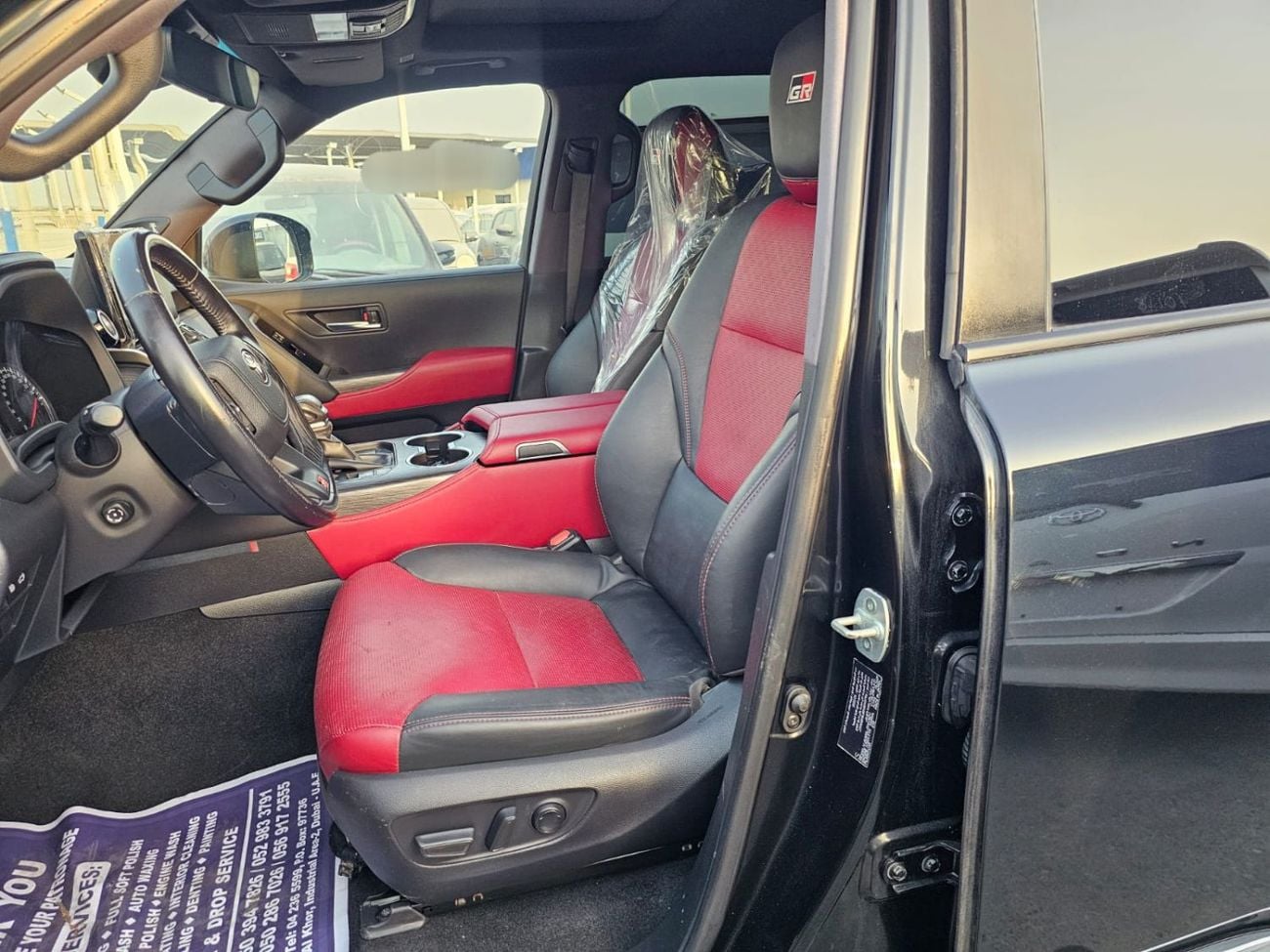 تويوتا لاند كروزر Toyota landcruise 2022MODEL twin turbo Gr sports 3.5 petrol v6 Colour Black Interior Red push start 