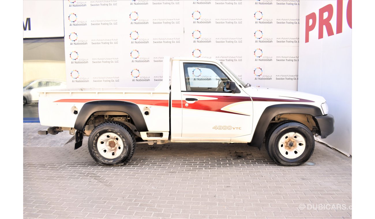 Nissan Patrol Pickup AED 1566 PM | 4.8L 4X4 SINGLE CABIN GCC WARRANTY