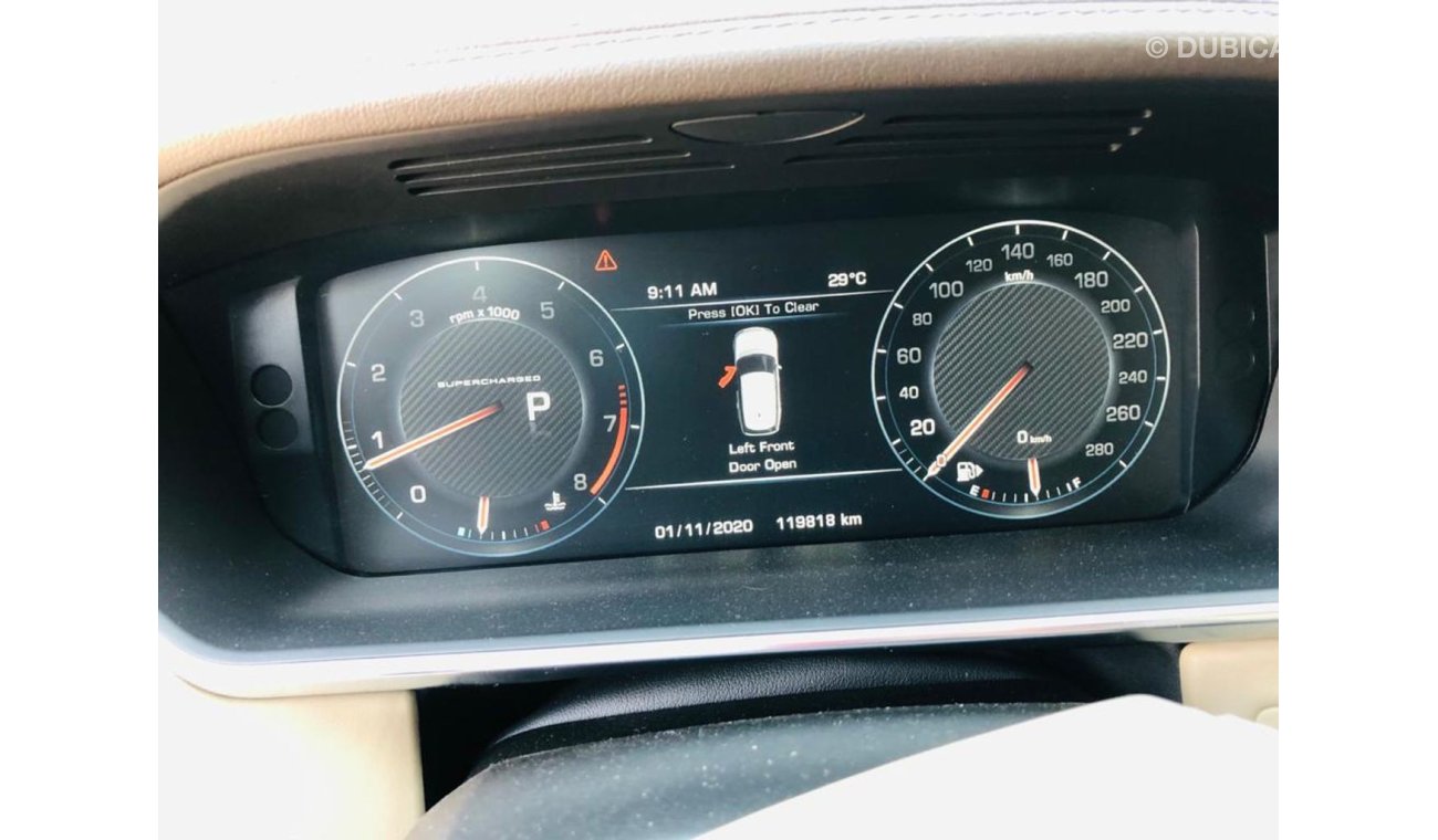 لاند روفر رينج روفر رنج روفر فوج 8 سلندر 2015 سوبر تشارج تحت الضمان