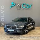 Volvo S60 AED 1,532pm • 0% Downpayment • R Design • Agency Warranty & Service 2026