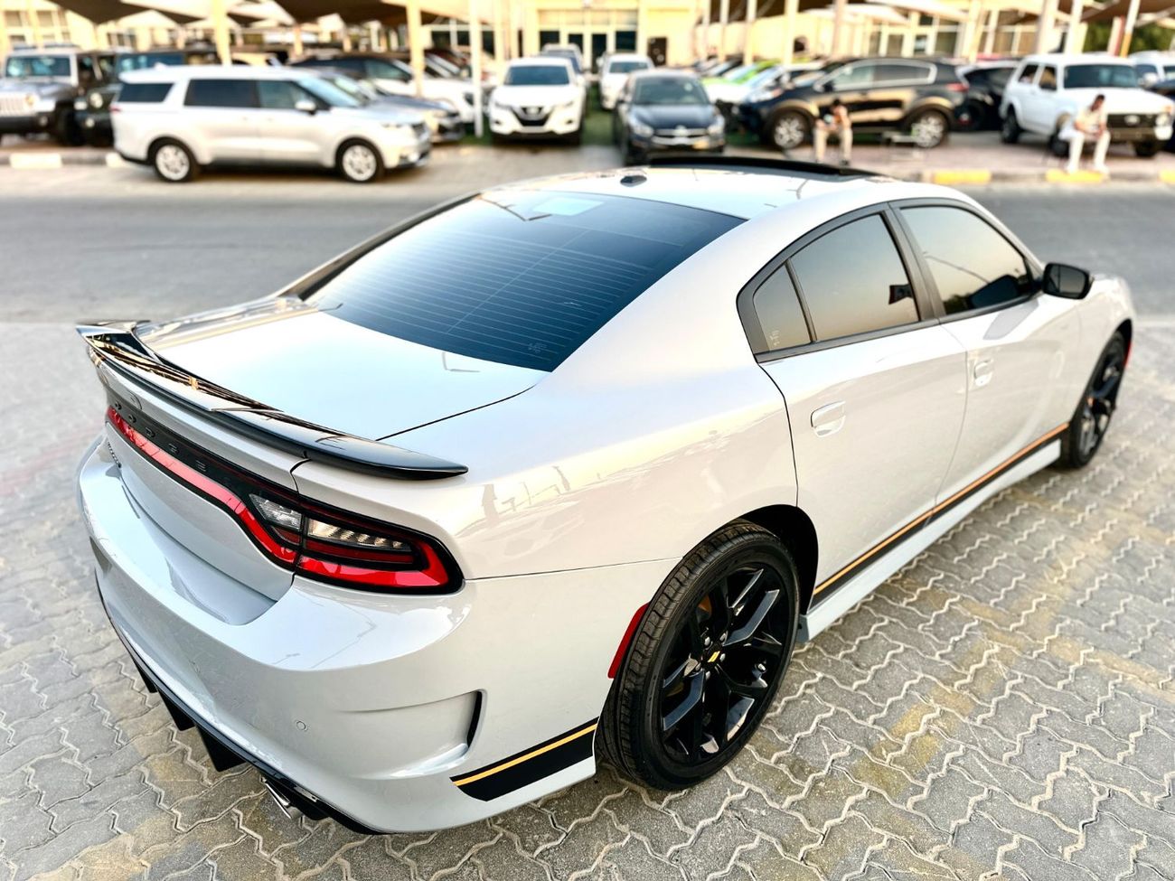 دودج تشارجر SXT 3.6L | Monthly 1300/- | 0% DP | Fog Lights | Custom Leather Seats | # 40127