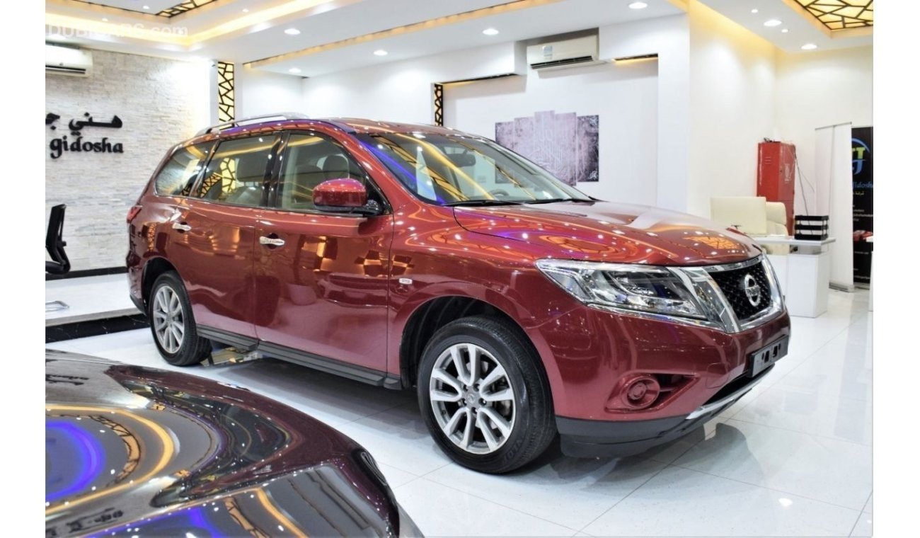 Nissan Pathfinder EXCELLENT DEAL for our Nissan Pathfinder 4WD ( 2015 Model! ) in Red Color! GCC Specs