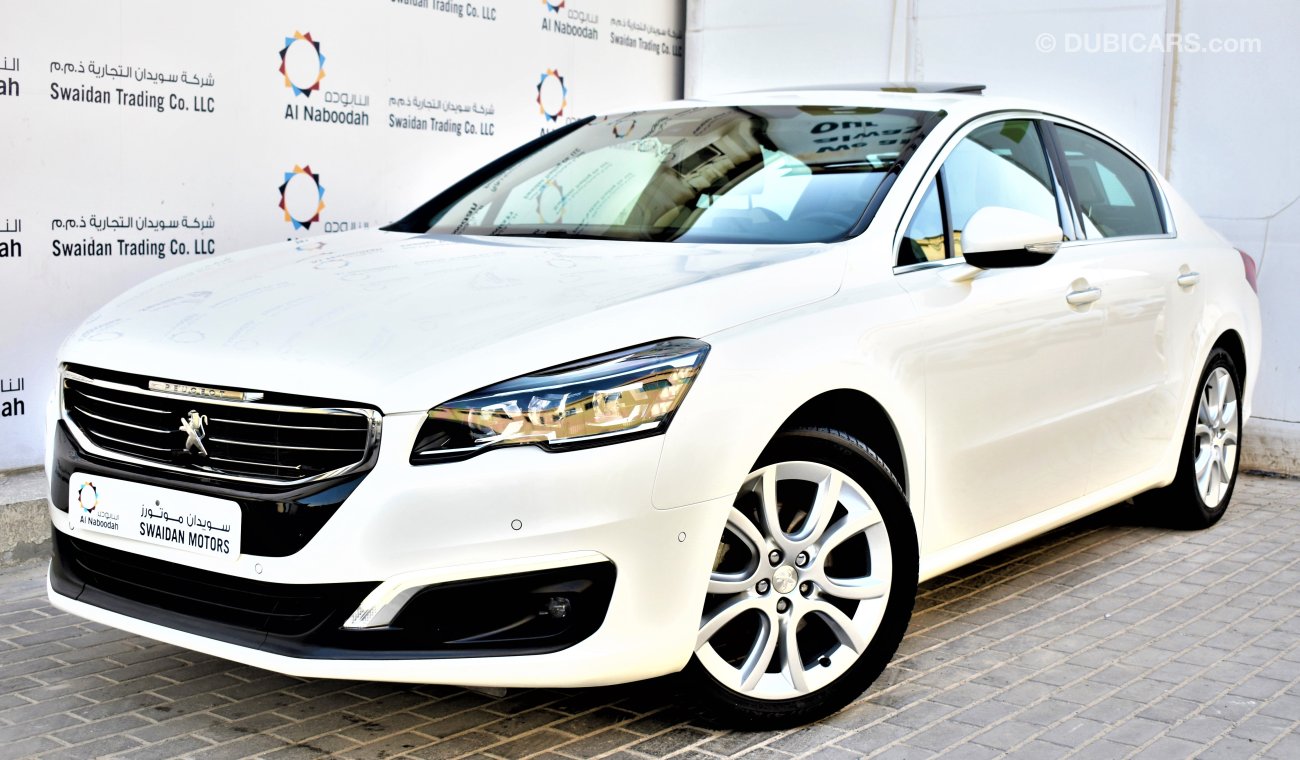 Peugeot 508 1.6L ALLURE 2017 GCC SPECS DEALER WARRANTY