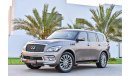 Infiniti QX80 5.6L V8 | 2,526 P.M | 0% Downpayment | Full Option | Exceptional Condition!