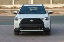 تويوتا كورولا كروس 2024 TOYOTA COROLLA CROSS 1.8 Hybrid MID - PLATINUM WHITE PEARL inside RED | Export Only