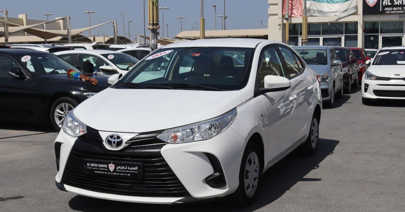 تويوتا يارس تويوتا يارس 2021 خليجي بحالة ممتازة 85000 كم محرك 1.5 لتر السعر 35000 درهم