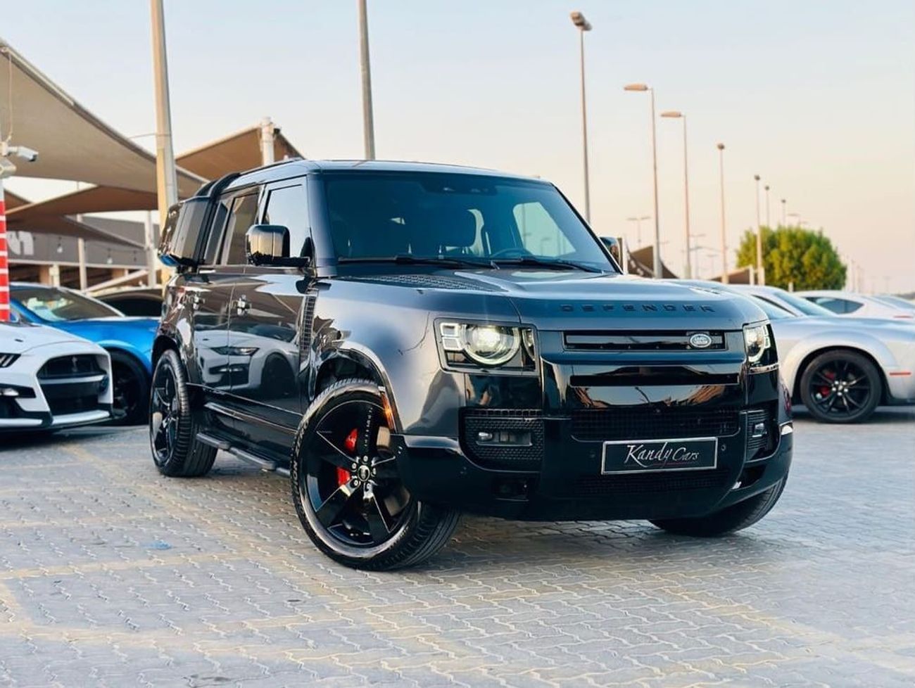 لاند روفر ديفندر 110 X P400 3.0L | Monthly AED 5950/- | 0% DP | Blindspot | Leather Interior | # 92966