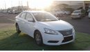 Nissan Sentra 2015 white 1.8 Gcc Excellent Condition without Accidents