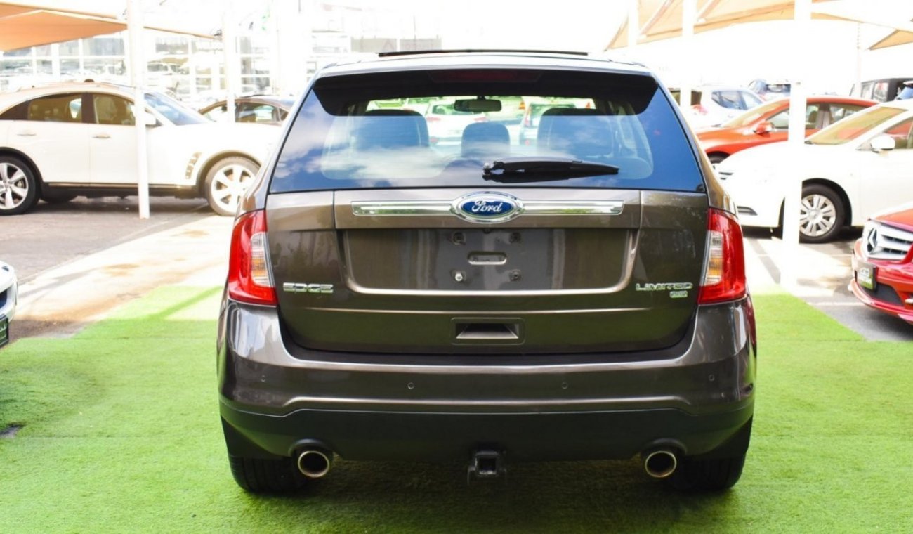 Ford Edge 2011 Gulf model, beige interior, panorama fingerprint, cruise control, camera screen, rear spoiler s