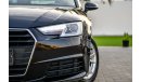 Audi A4 - 2017 - Low Mileage! - AED 1,742 per month - 0% Downpayment