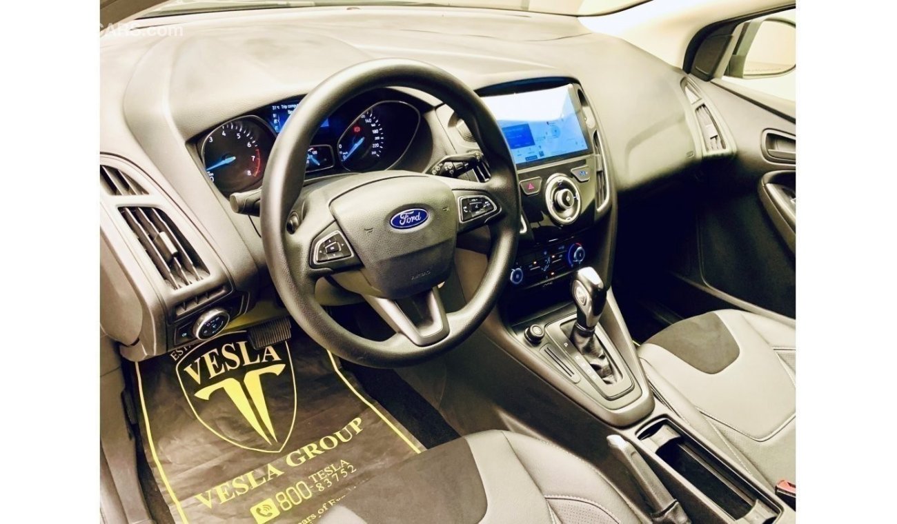 Ford Focus SPORT LEATHER + ECOBOOST + NAVIGATION + ALLOY WHEELS / GCC / 2018 / UNLIMITED KMS WARRANTY / 489DHS