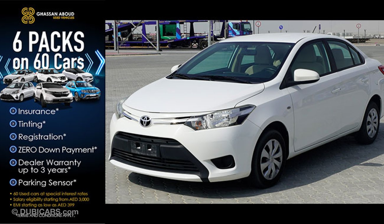 Toyota Yaris CERTIFIED VEHICLE WITH WARRANTY DELIVERY OPTION; YARIS SE (GCC SPECS)FOR SALE (CODE : 19567)