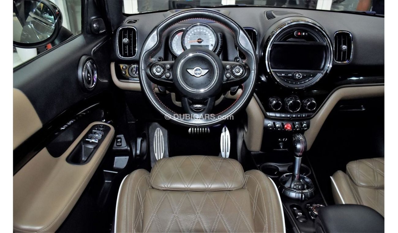 Mini Cooper S Countryman EXCELLENT DEAL for our Mini Countryman All4 Cooper S ( 2017 Model ) in Brown / Beige Color GCC Specs