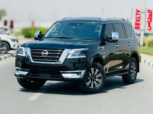 Nissan Patrol Nissan patrol 2023 RHD black 7seaters petrol engine black colour outside and grey colour imterior
