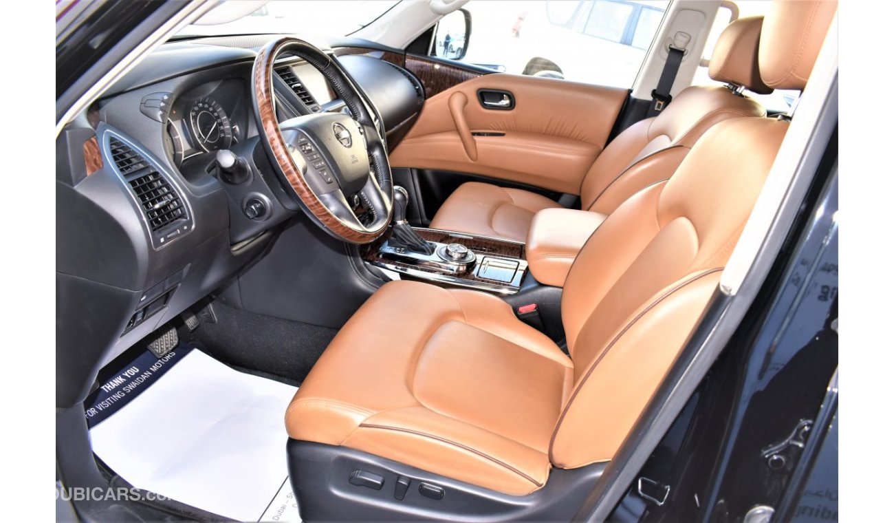 Nissan Patrol AED 3134 PM | 4.0L SE PLATINUM 4WD V6 2019 GCC DEALER WARRANTY