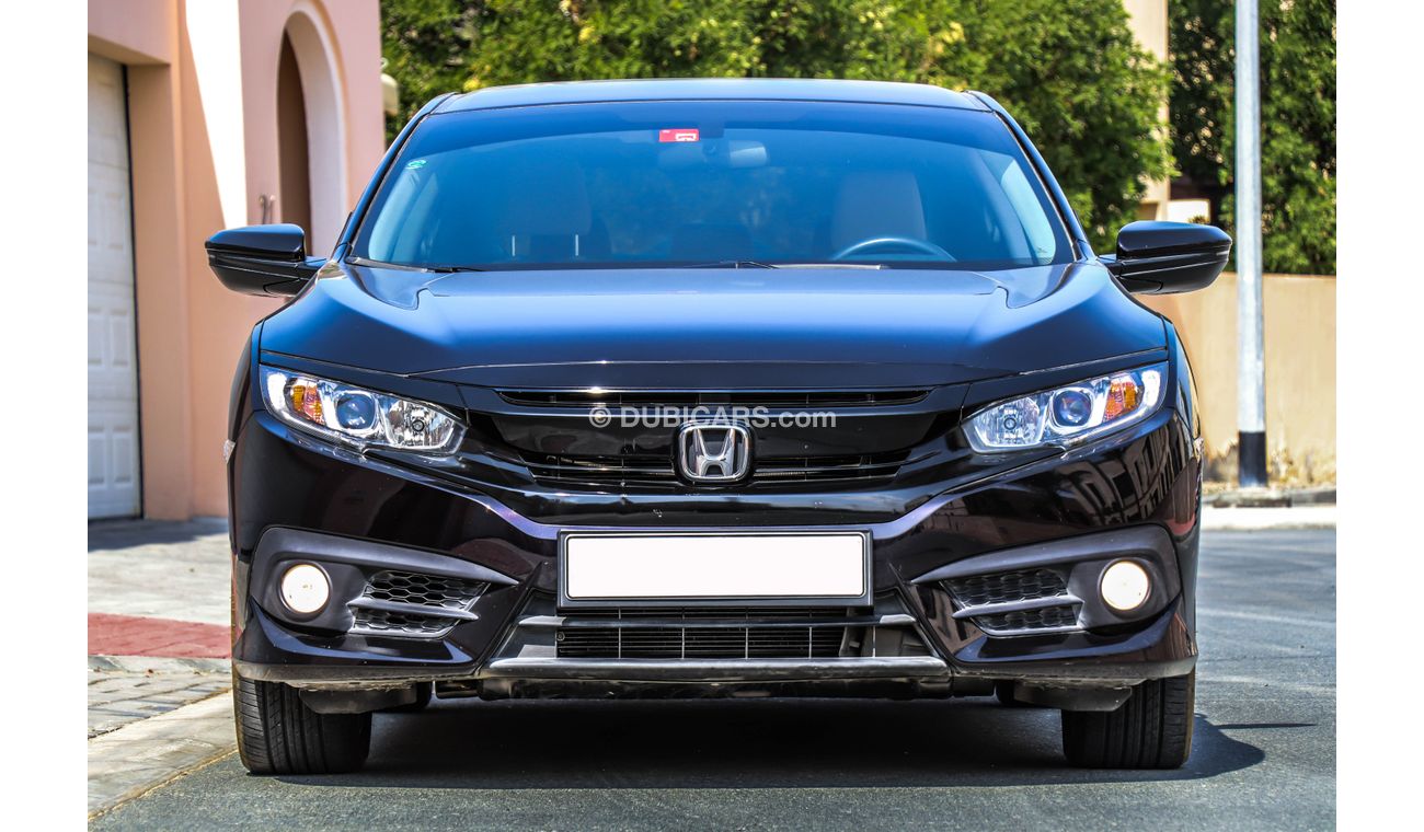 هوندا سيفيك 2018 GCC under Agency Warranty with Zero Down-Payment.