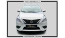 Nissan Sunny *SENSORS + CHROME + 1.5L + SV / GCC / 2019 / UNLIMITED KMS WARRANTY + FULL SERVICE HISTORY / 484DHS