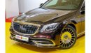 Mercedes-Benz S 400 RESERVED ||| Mercedes-Benz S400 (Maybach Body Kit) 2015 GCC under Warranty with Flexible Down-Paymen