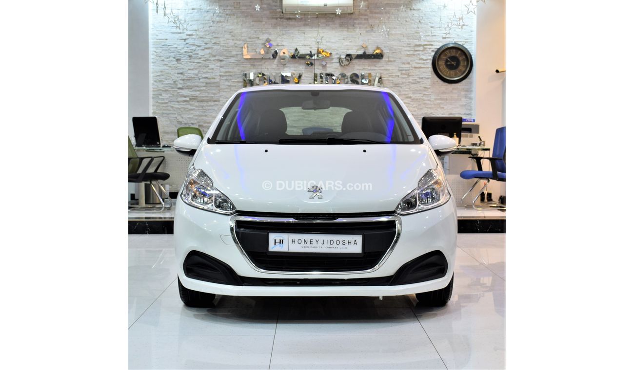 Peugeot 208 LOW MILEAGE! EXCELLENT DEAL for our Peugeot 208 2016 Model in White Color GCC Specs