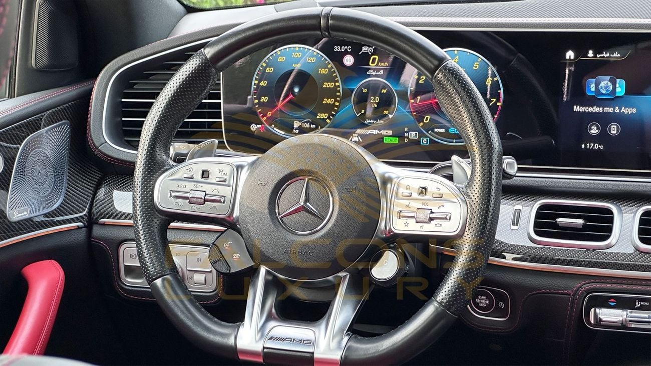 مرسيدس بنز GLE 53 AMG COUPE 4MATIC+ مرسيدس بنز GLE 53 كوبيه موديل 2021، طلاء أصلي، مواصفات AMG الخليجية
