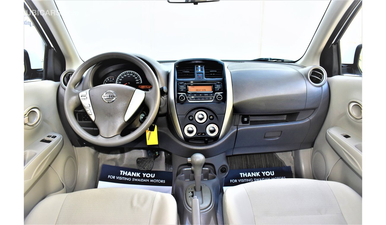 Nissan Sunny 1.5L SV 2018 GCC SPECS DEALER WARRANTY