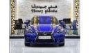 Lexus IS350 EXCELLENT DEAL for our Lexus IS350 F-Sport ( 2016 Model ) in Blue Color GCC Specs