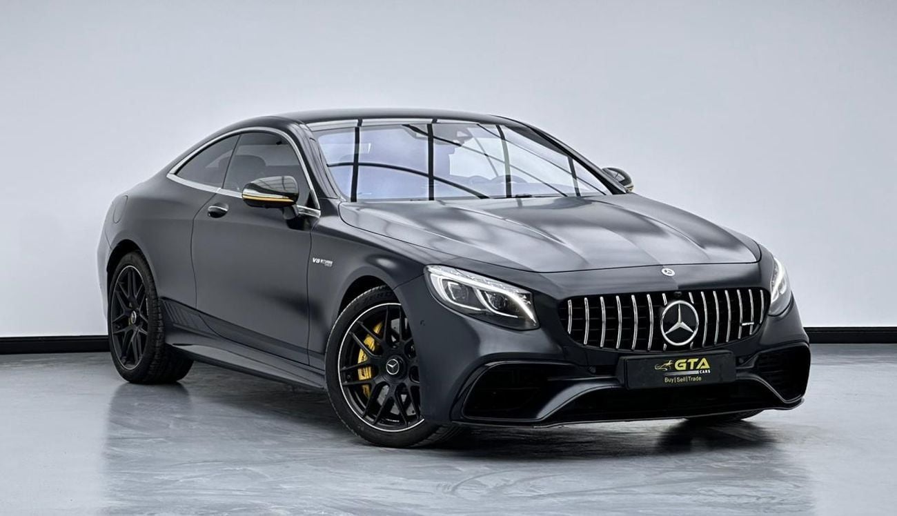 Mercedes-Benz S 63 AMG Std 4.0L (604 HP) 2018 Mercedes-Benz S63 AMG, Yellow Night Edition, Mercedes FSH,