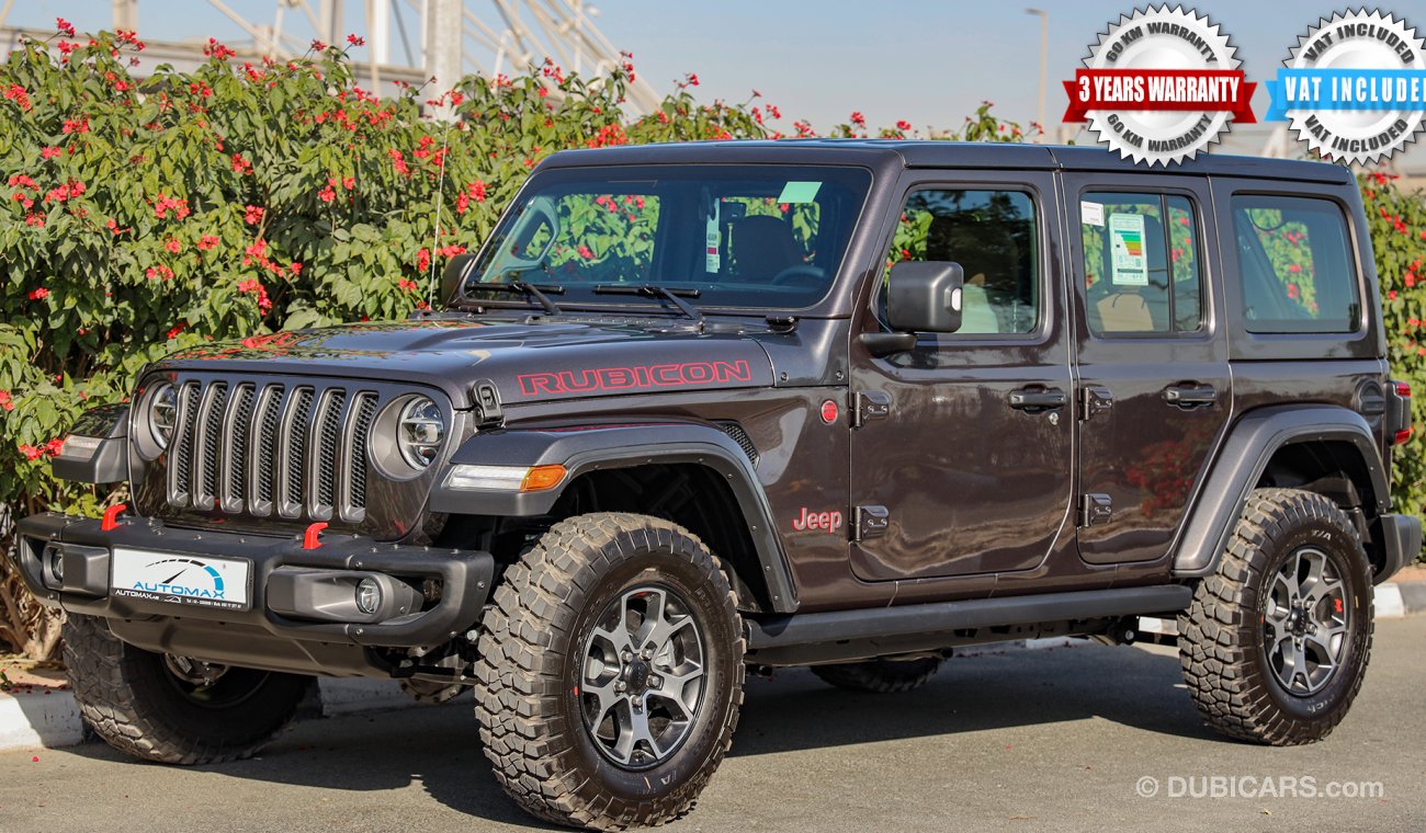 Jeep Wrangler Unlimited Rubicon V6 3.6L , GCC , 2021 , 0Km , W/3 Yrs or 60K Km WNTY @Official Dealer