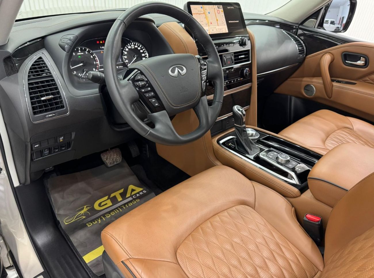 إنفينيتي QX80 Luxury 8st 5.6L 2022 Infiniti QX80 Luxury, 2027 Infiniti Warranty + Service Pack, Fully Loaded, 8 Se