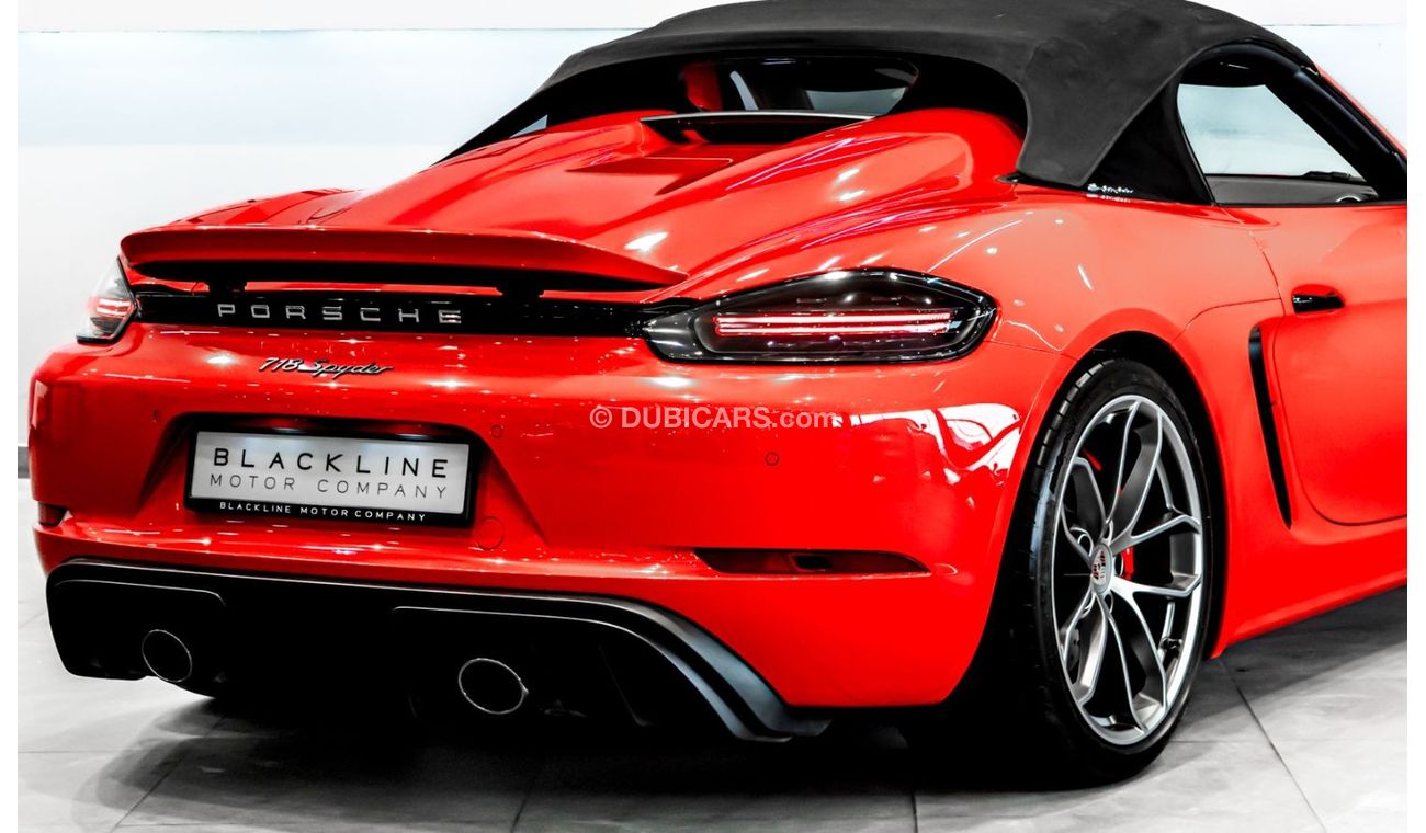 Porsche 718 Boxster 2020 Porsche 718 Spyder, Porsche Warranty + Service Contract, Low km, GCC