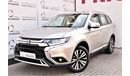 Mitsubishi Outlander AED 1039 PM | 2.4L GLX 4WD 7-STR GCC DEALER WARRANTY