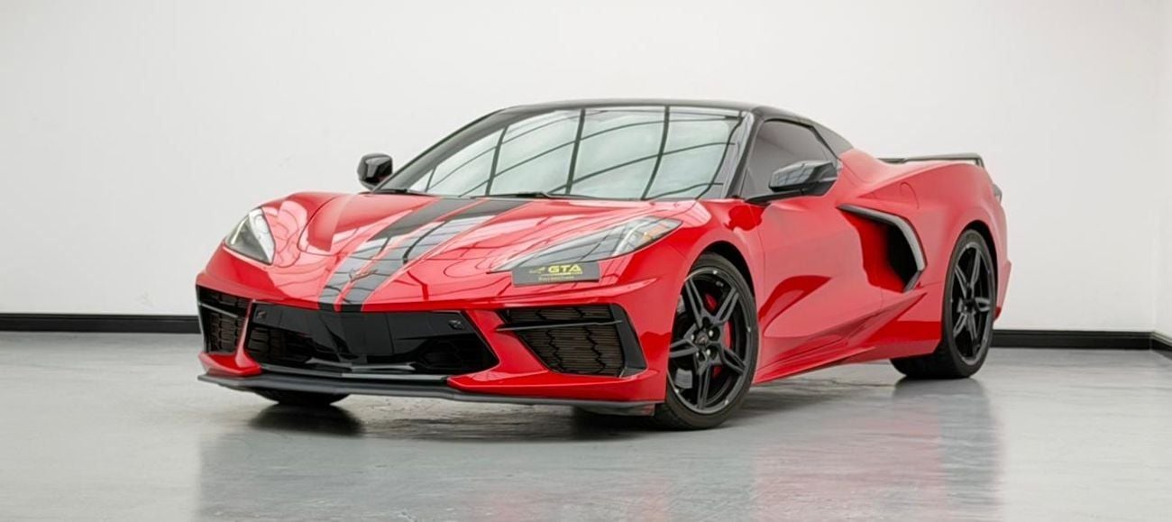 شيفروليه كورفت STINGRAY 3LT Z51 2023 Chevrolet Corvette Stingray 3LT, 1 Year Warranty, Full Chevrolet Service History, GCC