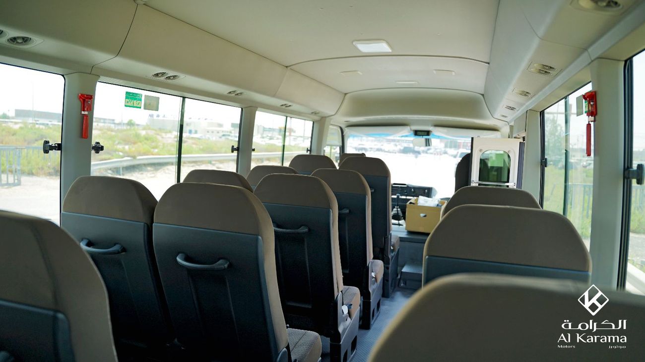 Toyota Coaster DLX - 23 Seater Bus with 4.2L Diesel Engine - Manual Transmission - AM/FM - Power Door