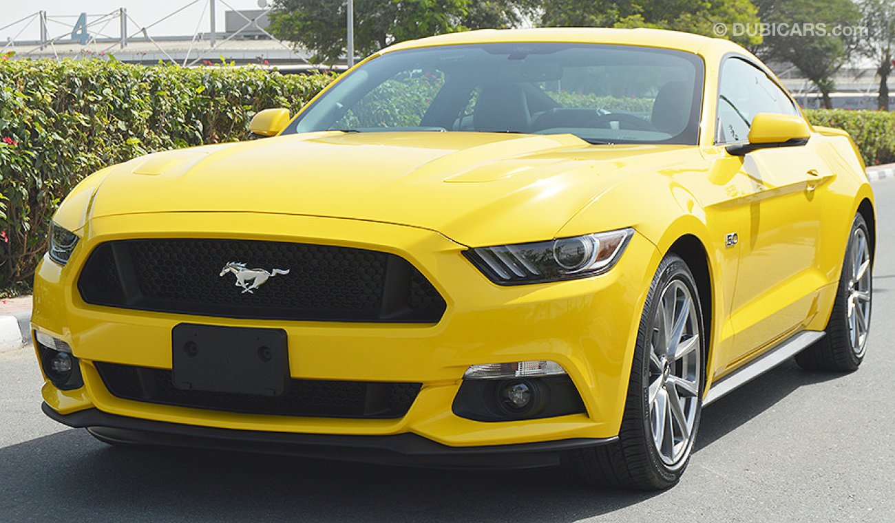 Ford Mustang GT Premium+, 5.0L V8 GCC, 0km w/ 3Years or 100K km Warranty and 60K km Service at AL TAYER