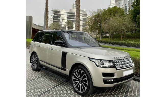 Land Rover Range Rover Vogue Autobiography LOVELY GOLDEN AUTOBIOGRAPHY SUPERCHARGED RANGE VOGUE V8 — FULLY LOADED —GCC — FREE ACCIDENTS
