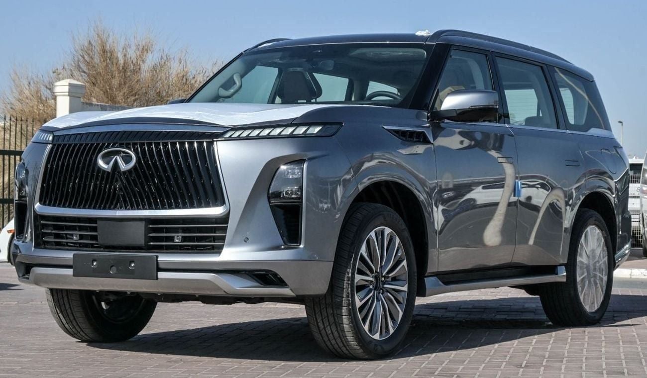 إنفينيتي QX80 Brand New Inifiniti QX80 Sensory 2025 Export 3.5TT 4WD A/T Petrol|Grey/Brown |INF-QX80-SENSORY-8S|