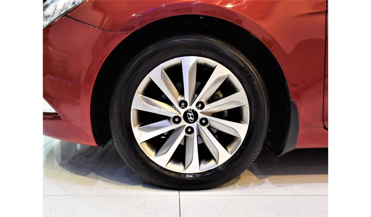 هيونداي سوناتا 2014 Model!! in Red Color! GCC Specs