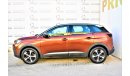 Peugeot 3008 1.6L GT LINE 2019 GCC SPECS AGENCY WARRANTY UP TO 2023