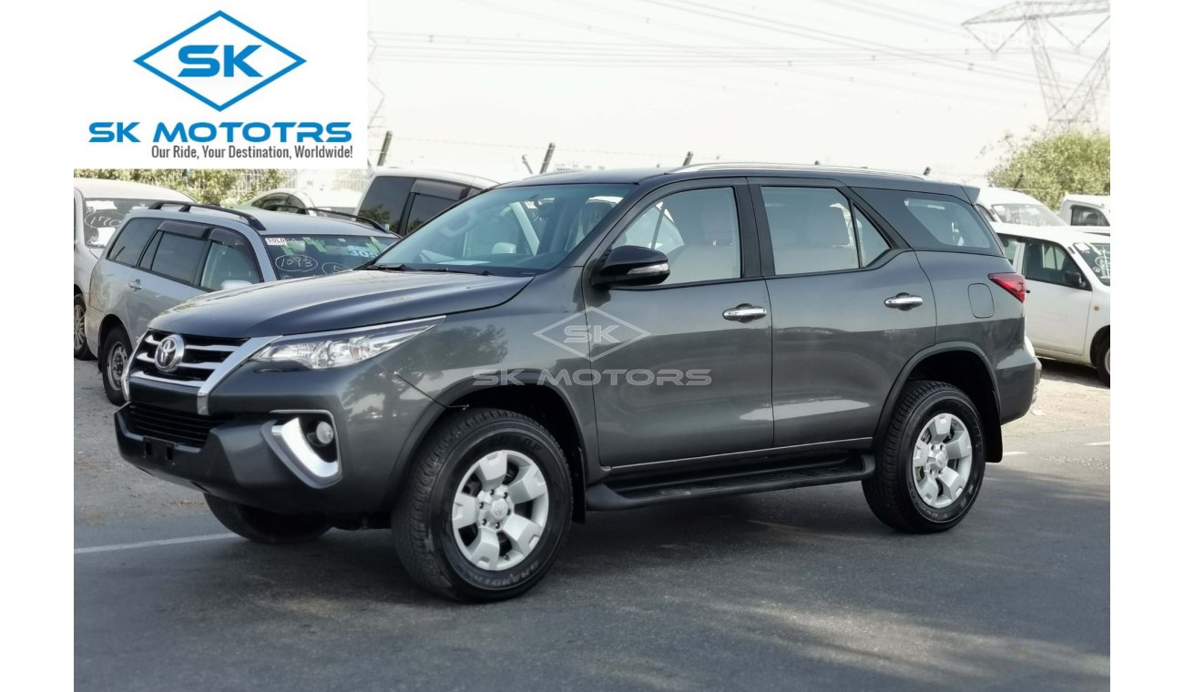 Toyota Fortuner 2.7L, 17" Rims, Rear A/C, Fabric Seats, 4WD Gear, DRL LED Headlights, Traction Control (LOT # 9677)