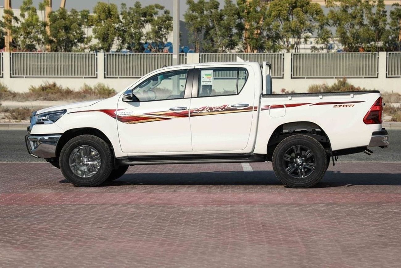 Toyota Hilux 2025 TOYOTA HILUX GLXS 2.7 - SUPER WHITE inside MAROON | Export Only