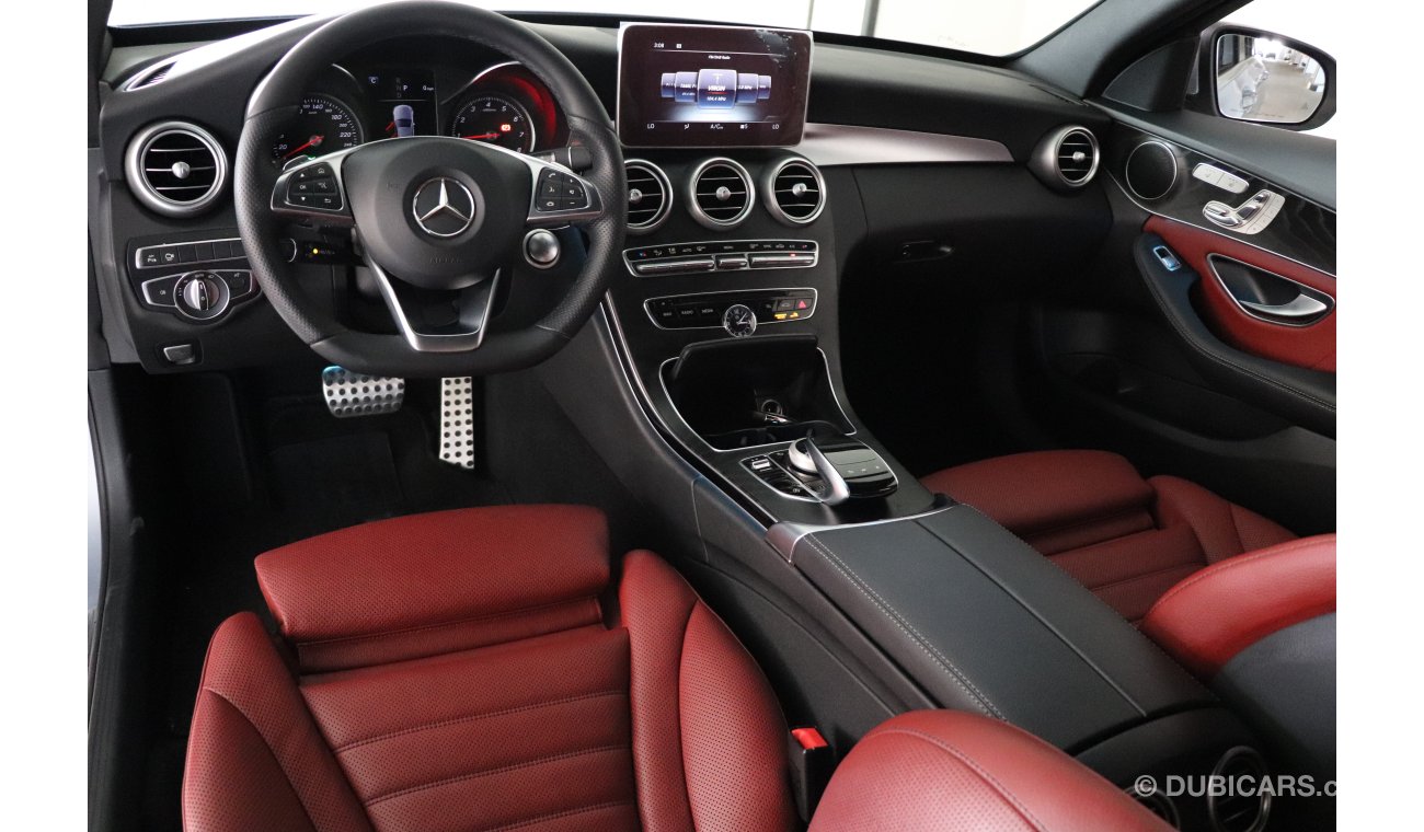 Mercedes-Benz C200 AMG 2018 GCC under Dealer Warranty with Zero Downpayment.
