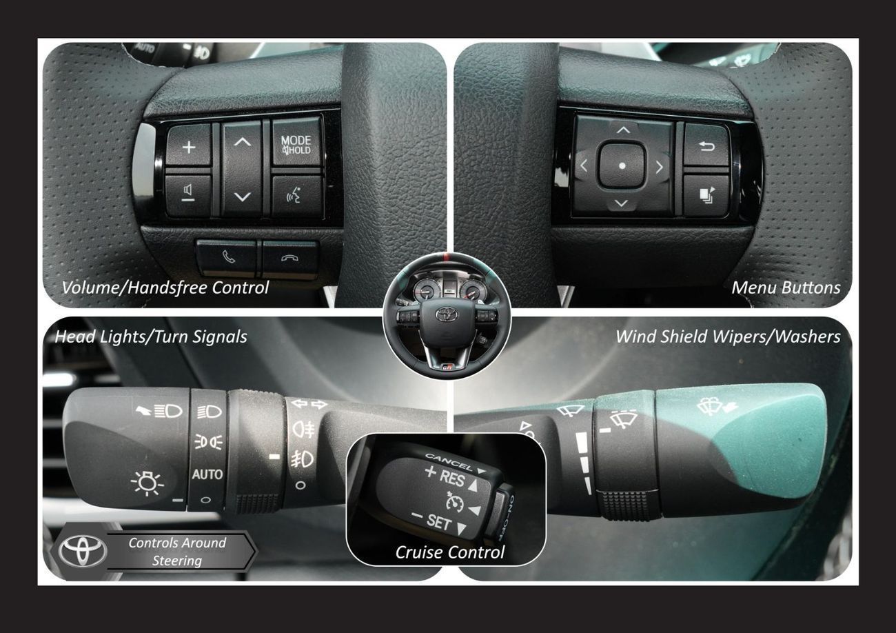 تويوتا هيلوكس TOYOTA HILUX 4.0L GR SPORT 4X4 D/C HI(i) A/T PTR 2025 Export Only